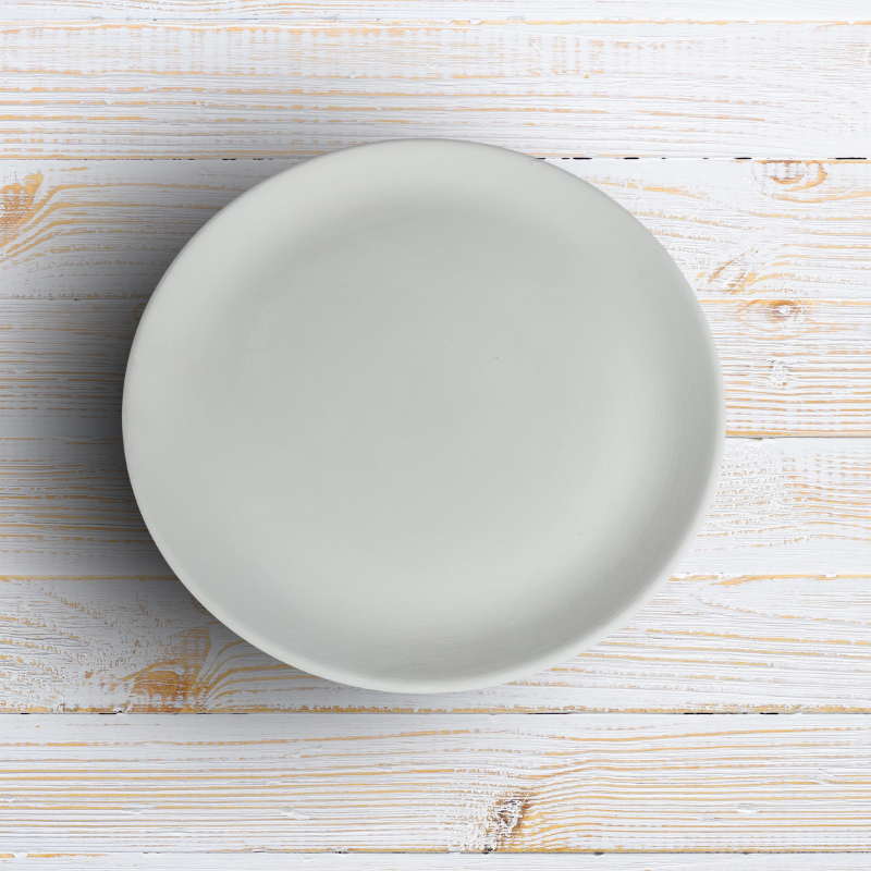 Mertaban Düz Çini Tabak 25 Cm.