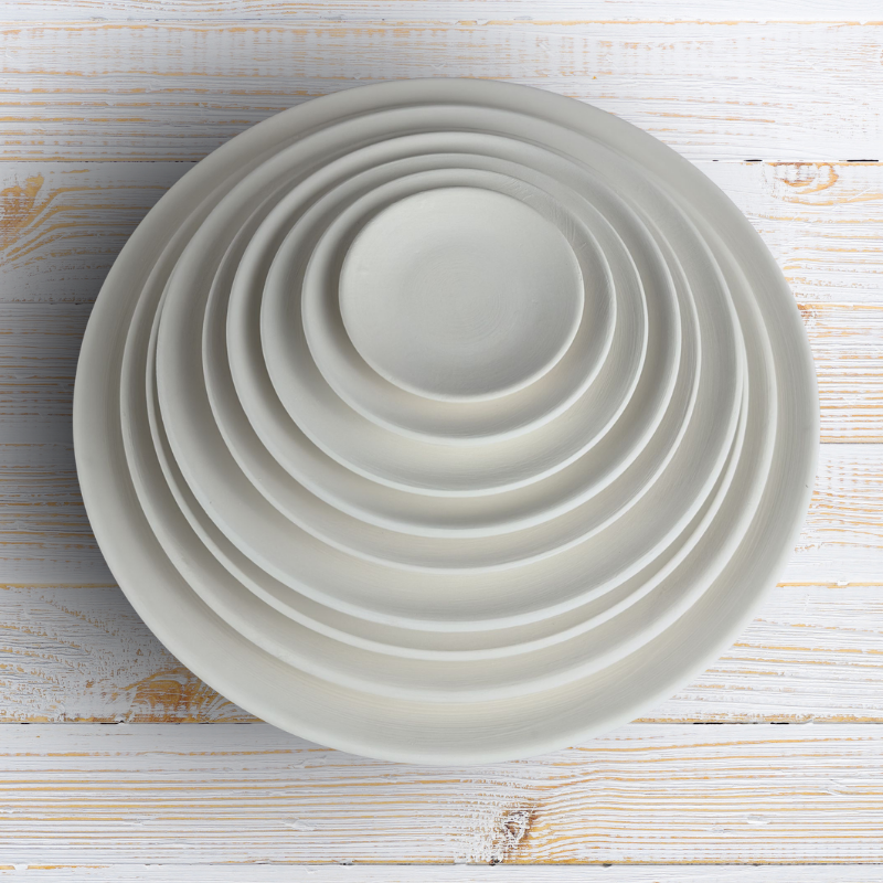 Mertaban Düz Çini Tabak 25 Cm.