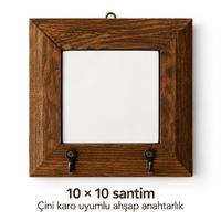 10x10 cm Çini Karo Uyumlu Anahtarlık 