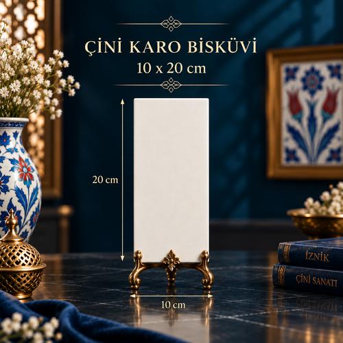 10X20 CM Çini Karo Bisküviler – Hayal Gücünüz İçin Beyaz Bir Tuval