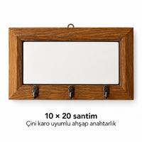 10x20 cm Çini Karo Uyumlu Anahtarlık 