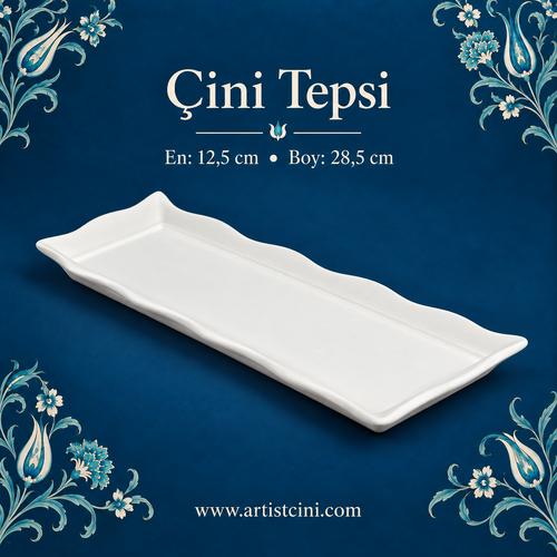 12,5X28 cm  Çini Tepsi