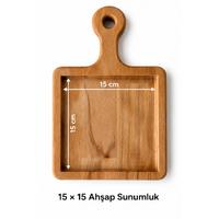 15x15 cm Çini Karo Uyumlu Ahşap Sunumluk (Karo Hariç)