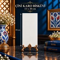 15x30 CM Çini Karo Bisküviler – Hayal Gücünüz İçin Beyaz Bir Tuval