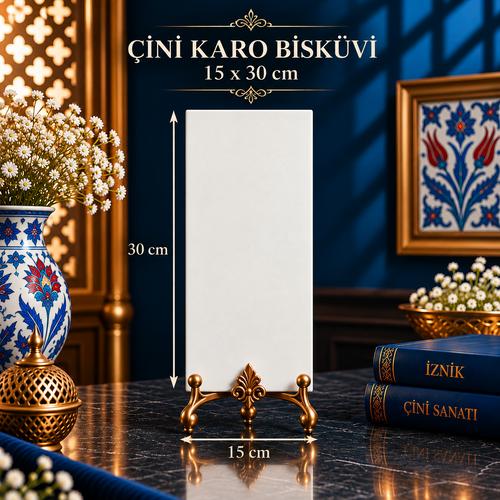 15x30 CM Çini Karo Bisküviler – Hayal Gücünüz İçin Beyaz Bir Tuval