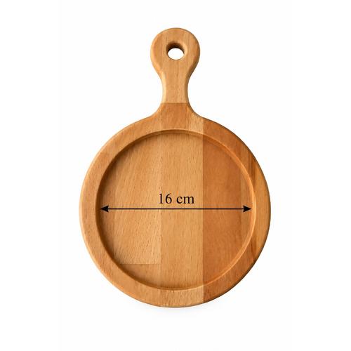 16 cm Çini Karo Uyumlu Saplı Ahşap Sunumluk (Karo Hariç)