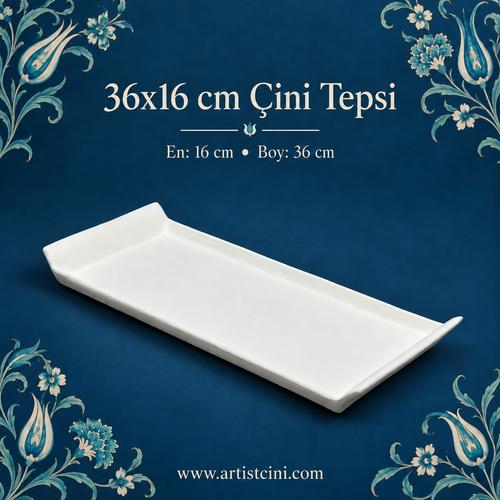 16X36 cm Çini Tepsi