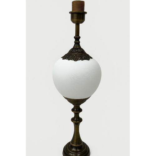 20 cm Çini Top Bisküvi Eskitme Duy Aparatlı Abajur (72 cm) Şapkasız