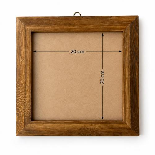 20x20 cm Çini Karo Uyumlu Ahşap Çerçeve