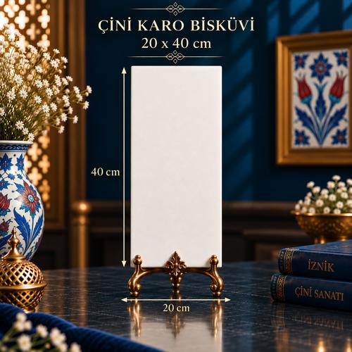 20X40 CM Çini Karo Bisküviler – Hayal Gücünüz İçin Beyaz Bir Tuval
