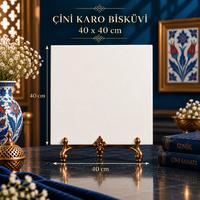 40X40 CM Çini Karo Bisküviler – Hayal Gücünüz İçin Beyaz Bir Tuval
