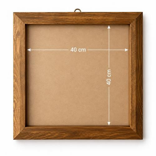 40x40 cm Karo Uyumlu Ahşap Çerçeve