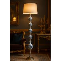 5 Top Lambader - 25 cm Abajur Bisküvi 176 cm