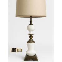 ANTİK LEVNİ ABAJUR – 80 CM (EL İŞÇİLİĞİ ÇİNİ VE ANTİK GOLD DETAY)