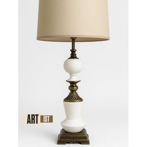 ANTİK LEVNİ ABAJUR – 80 CM (EL İŞÇİLİĞİ ÇİNİ VE ANTİK GOLD DETAY)