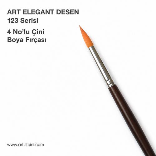 Art Elegant Desen 123 Serisi 4 Nolu Çini Fırçası
