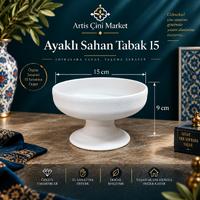 ARTIST Ayaklı Sahan Tabak 15 cm – Çini Bisküvi