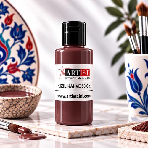 Artist Konsantre Pigmentli Çini ve Seramik Boyası 50 cc – Kızıl Kahve