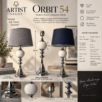 ARTIST ORBIT 54 – Krom Çini Abajur