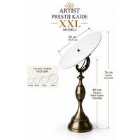 Artist Prestij Kaide XXL – Açı Ayarlı Çini Tabak Sergileme Kaidesi & Dekoratif Sehpa