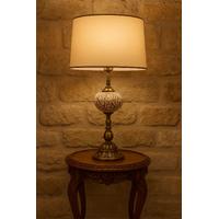 Ayetli Abajur Antik Gold - Eskitme (70 cm)