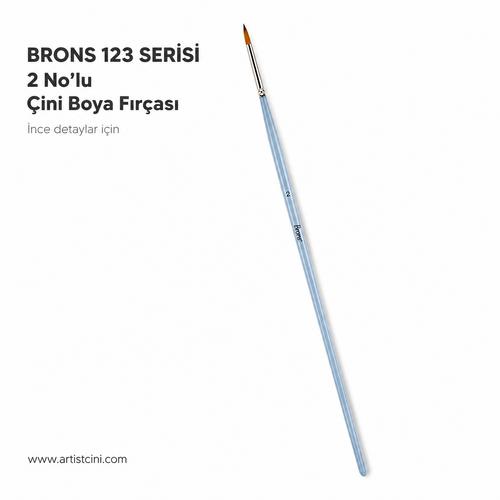 Brons 123 Serisi 2 No’lu Çini Boya Fırças