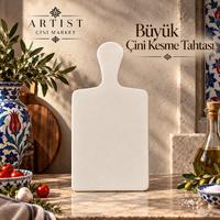 Büyük Çini Kesme Tahtası – 34 × 18 cm