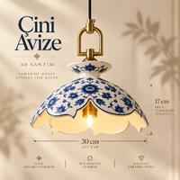 Çini Avize 30 cm – Özel Kesimli