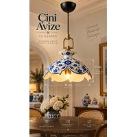 Çini Avize 30 cm – Özel Kesimli