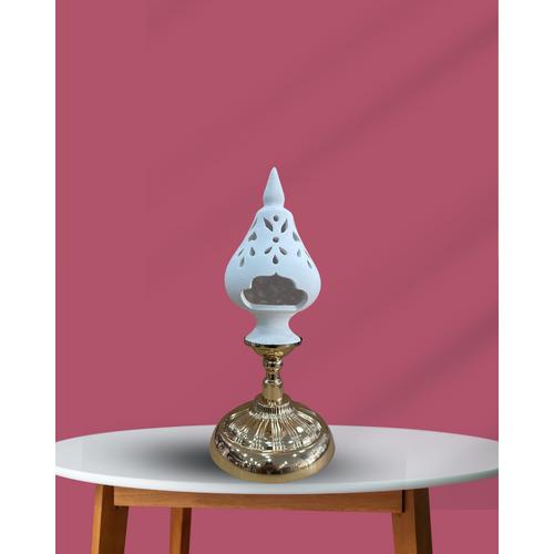 Çini Ayaklı Tealight - Mumluk Gold Altlık