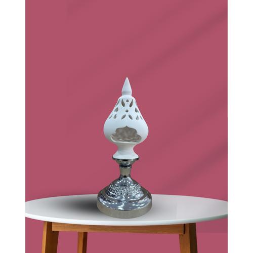 Çini Ayaklı Tealight - Mumluk Krom Altlık