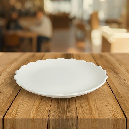 Çini Bisküvi Fincan Tabağı Rölyefli  - 0005