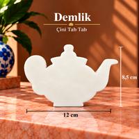 Çini Demlik Tab Tab - 8,5x12 cm