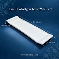 Çini Dikdörtgen Tepsi  - 26X9 cm