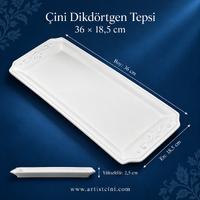 Çini Dikdörtgen Tepsi  - 36X18,5 CM