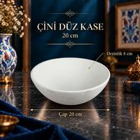 Çini Düz Kase - 20 cm