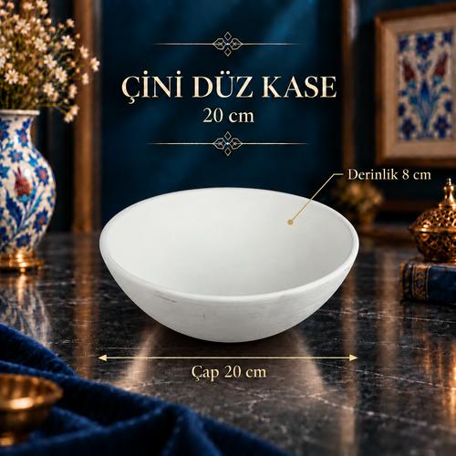 Çini Düz Kase - 20 cm