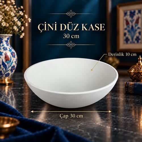 Çini Düz Kase - 30 cm