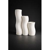 Çini Ham Bisküvi Alev Vazo 35cm.