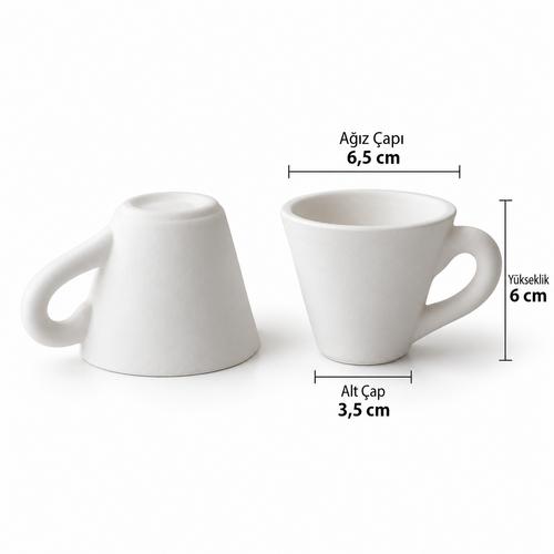 Çini Kahve Fincanı Bisküvi - Konik Model