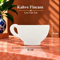 Çini Kahve Fincanı Tab Tab - 6x11 cm