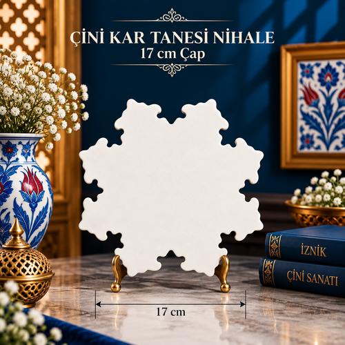 Çini Kar Tanesi Nihale - 17,5 cm
