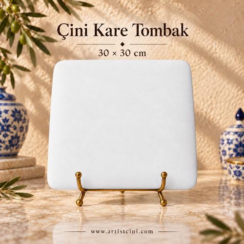 Çini Kare Tombak - 30x30 cm