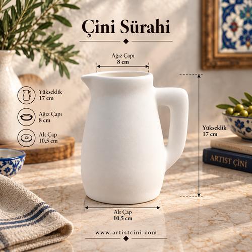 Çini Klasik Sürahi - 17 cm