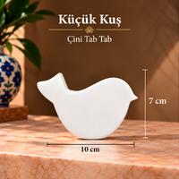 Çini Küçük KuşTab Tab - 7x10 cm