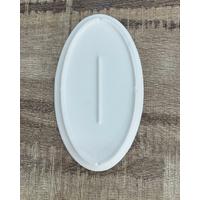 Çini Oval Tepsi Sunumluk Ham Bisküvi - 13x23 cm
