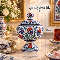 Çini Şekerlik – Ayaklı Büyük