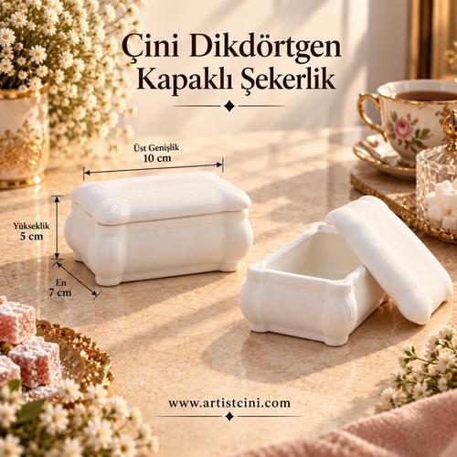 Çini Şekerlik – Dikdörtgen