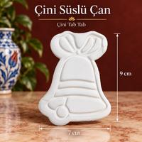 Çini Süslü Çan Bisküvi  9x7 cm