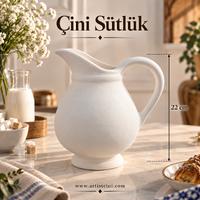 Çini Sütlük Sürahi - 22 cm